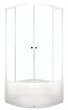 Душевое ограждение Domani-Spa Delight 99 high V1.2 с выс.под.900*900*1970, прозрачное стекло,без слив.комплекта, DS0405D99H0Cl00-V1.2