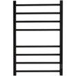 Полотенцесушитель электрический STOUT PIANO quadro 80*50 Черный матовый, SHQ-P2QR-008050