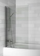 Шторка на ванну RIHO GGT5110945800 NAUTIC LYRA 892x1500 хром/прозрачное/6мм